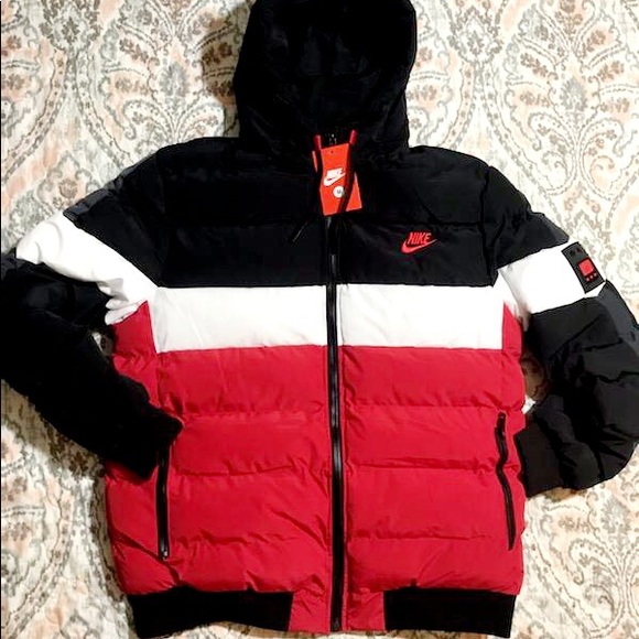 nike black winter jacket